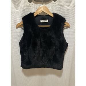 1997 furry side zip vest